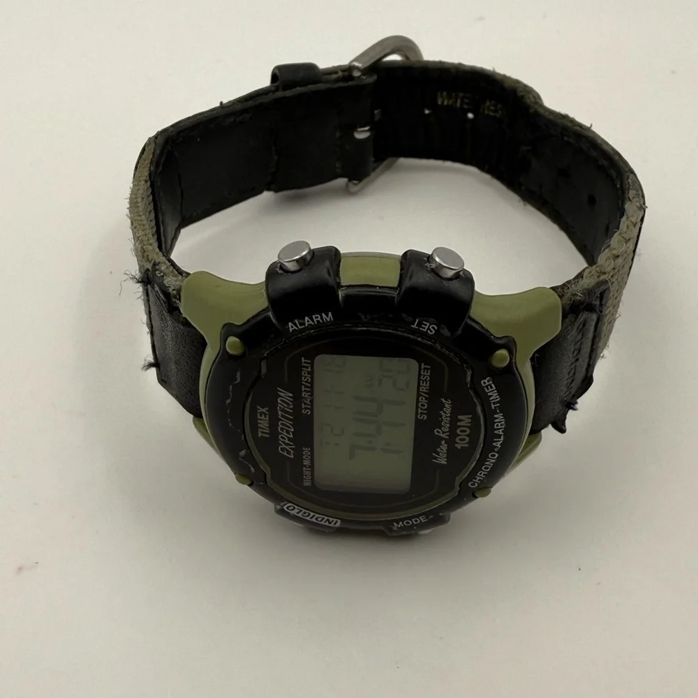 Timex Expedition Chrono Alarm Timer 41mm Digital Women's Watch (New Battery)